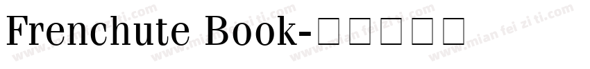 Frenchute Book字体转换